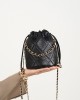 2025 new crossbody bucket bag premium versatile small chain genuine leather women's handbag
