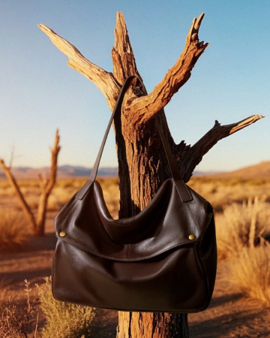 2025 winter new large-capacity genuine leather shoulder bag, European and American style soft leather tote bag, simple casual women's bag