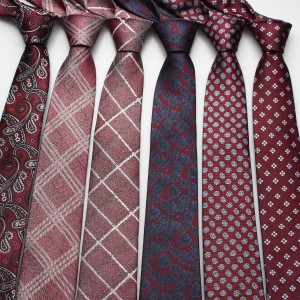 Neckties in stock, business-dyed men's professional formal polyester ties, 7cm wedding ties for grooms