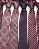 Neckties in stock, business-dyed men's professional formal polyester ties, 7cm wedding ties for grooms