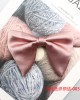 2025 new pink textured bow ties for men and women, polyester yarn-dyed, fashionable and versatile bow ties, manufacturer in stock in Shengzhou