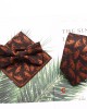 Lei'er men's tie sets, three-piece polyester striped tie, bow tie, and handkerchief set. Suit accessories manufacturers in stock