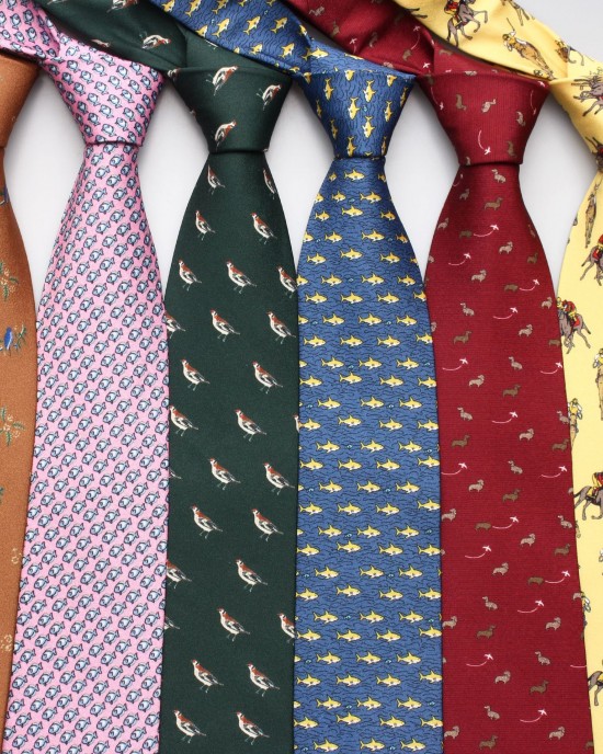 9cm polyester printed arrow-shaped casual ties for men and women, animal-themed casual and versatile shirt ties wholesale.