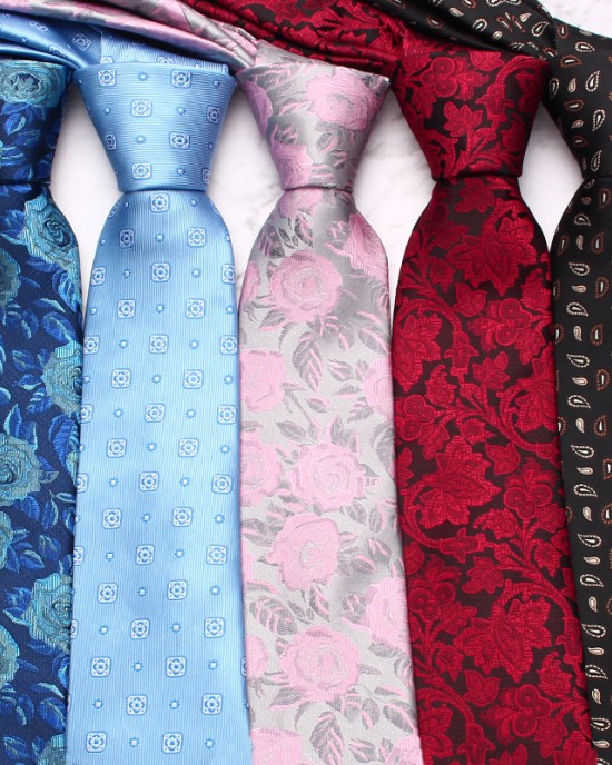 Lei'er new business series 8cm polyester jacquard tie for business suits, bulk tie in stock