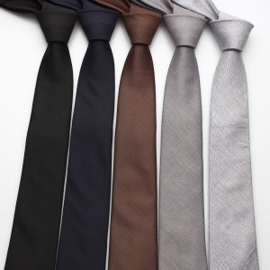 New 6cm formal business men's ties, professional groom's solid color hand-tied ties for weddings, suit accessories
