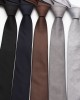 New 6cm formal business men's ties, professional groom's solid color hand-tied ties for weddings, suit accessories