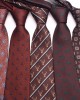 2023 coffee-colored ties, men's casual, fashionable polyester hand-tied ties, available for wholesale.
