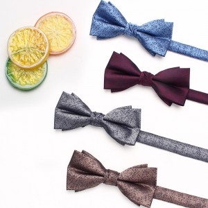 Lei'er men's Korean-style casual bow tie, polyester printed dark pattern bow tie, performance accessory, bow tie, Shengzhou manufacturer and wholesale.