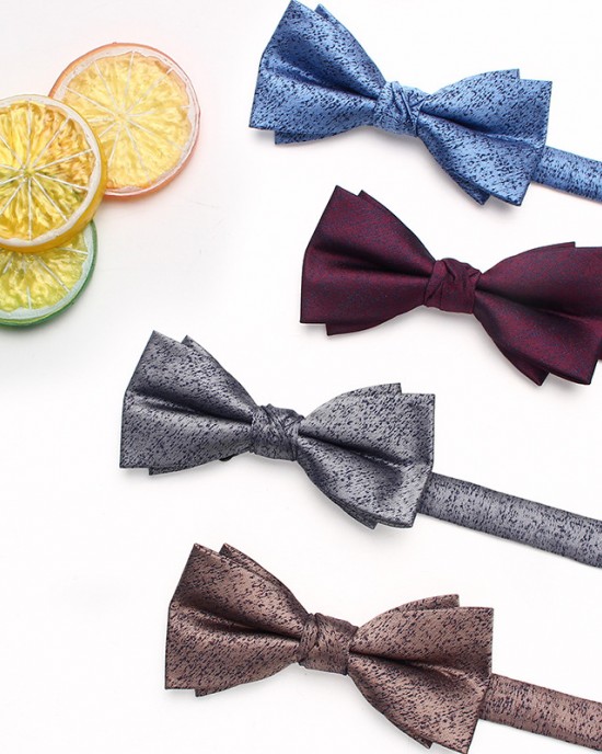 Lei'er men's Korean-style casual bow tie, polyester printed dark pattern bow tie, performance accessory, bow tie, Shengzhou manufacturer and wholesale.
