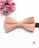 Shengzhou manufacturers offer corduroy polyester-cotton bow ties for men and women in macaron-colored, solid-color, fashionable wedding bow ties.