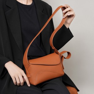 2025 new summer new large-capacity genuine leather underarm bag, versatile single-shoulder crossbody tote bag