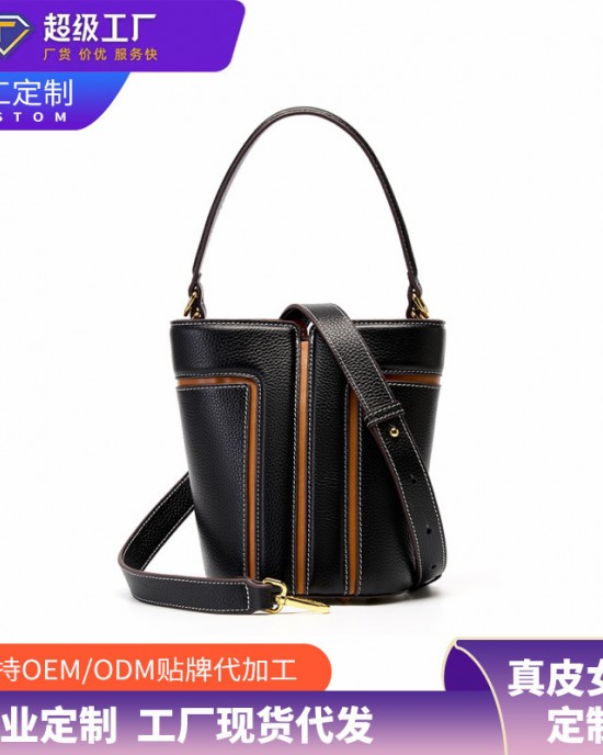 Tote bag, 2022 new large capacity, commuter genuine leather, spring and summer, high-end soft cowhide