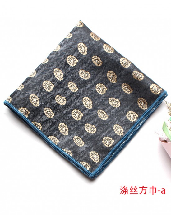 Men's formal business suit pocket square, patterned chest scarf, handkerchief, banquet small handkerchief, suit accessories, wholesaler
