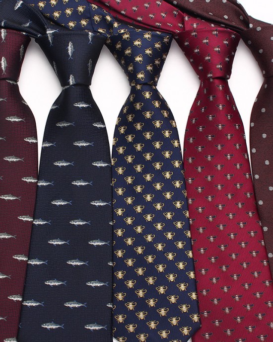 2023 new men's 8cm vintage tie wholesale, various patterns, polyester silk business suit accessories