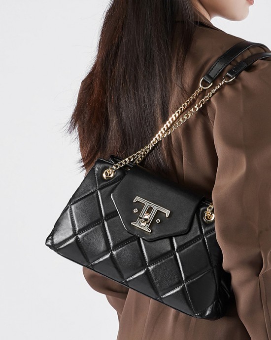 2025 new top-grain cowhide chain bags, crossbody bags for women, versatile spring and summer commuter genuine leather shoulder bags.