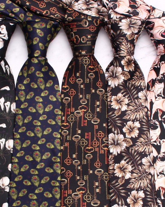 Leier men's personalized tie. 8cm Korean-style European and American floral tie, wedding groom tie manufacturer.