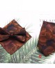 Lei'er men's tie sets, three-piece polyester striped tie, bow tie, and handkerchief set. Suit accessories manufacturers in stock