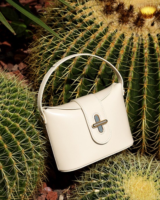 New trendy urban minimalist genuine leather women's bags, 2025 crossbody bags, light luxury niche premium capsule lock bags.