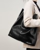 2025 new vegetable-tanned cowhide popular large-capacity textured tote bags, versatile for single-shoulder class Underarm Commuter Bag