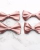 2025 new pink textured bow ties for men and women, polyester yarn-dyed, fashionable and versatile bow ties, manufacturer in stock in Shengzhou