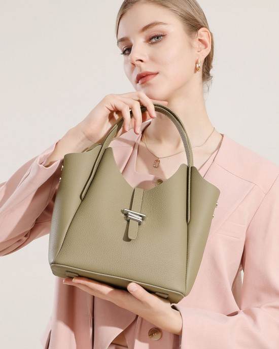 Yan women's bucket bag, 2025 new style trendy spring and summer, fashionable and versatile large-capacity commuter handbag, shoulder crossbody bag for women