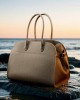 2025 Spring/Summer new TOGO top-grain leather tote bag, large-capacity niche travel handbag, genuine leather women's bag