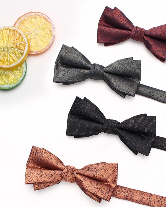 Lei'er men's Korean-style casual bow tie, polyester printed dark pattern bow tie, performance accessory, bow tie, Shengzhou manufacturer and wholesale.
