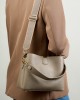2025 new top-grain cowhide bag, trendy large-capacity bucket bag, simple and versatile genuine leather shoulder and crossbody handbag