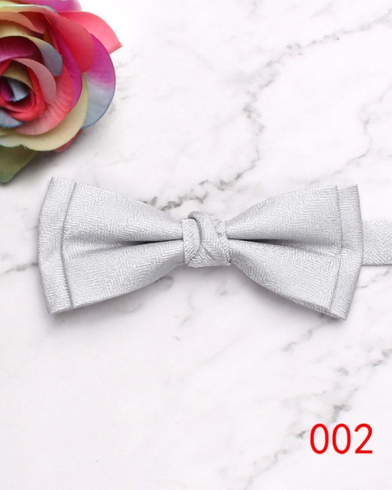 Manufacturer's ready-to-stock business wedding bow ties, men's suit polyester bow ties, distinctive double-layered textured casual bow ties, wholesale.