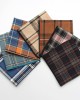 New British-style plaid cotton small square handkerchiefs, available for wholesale, suitable for business suits, shirts, and handkerchiefs.