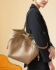 Niche high-end design, top-grain cowhide, versatile autumn commuter handbag, new large-capacity crossbody box bag