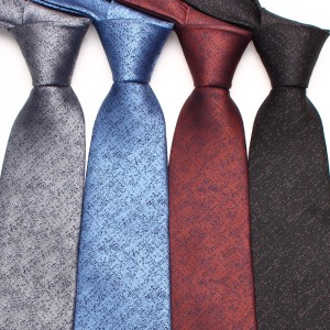 Polyester dark pattern ties in stock, classic men's 8cm ties, business casual wedding dinner ties in multiple colors, wholesale