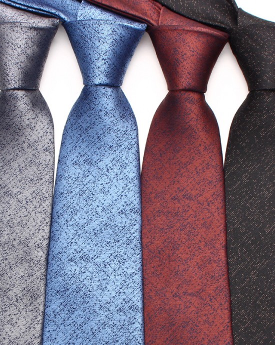 Polyester dark pattern ties in stock, classic men's 8cm ties, business casual wedding dinner ties in multiple colors, wholesale