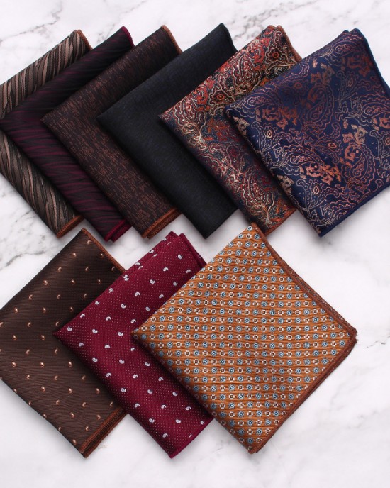 Men's formal suit pocket squares, bow tie pocket squares for wedding banquets, square handkerchief manufacturers in stock