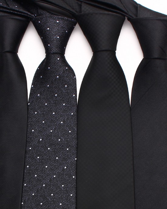 Black tie, cashew nut flower, British-Korean style, casual, small personalized pattern, 7cm jacquard tie, factory in stock