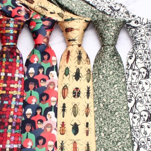 Men's printed ties, European and American floral ties, 8cm Korean-style paisley wedding groom ties, manufacturer and wholesale