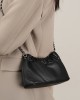 2025 popular chain underarm bag for women, luxurious cloud-shaped pleated cowhide shoulder and crossbody bag with gold ball chain
