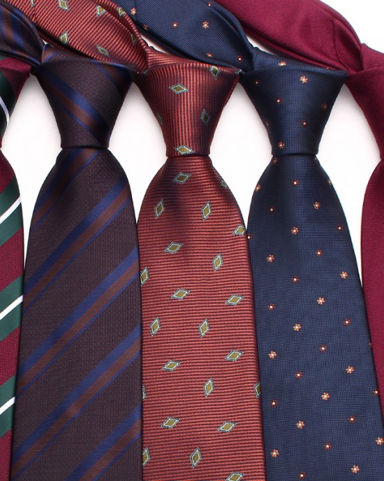 Lei'er new striped jacquard polyester tie, men's business formal tie accessory, vintage tie in stock.