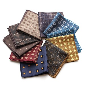 Men's formal business suit pocket square, patterned chest scarf, handkerchief, banquet small handkerchief, suit accessories, wholesaler