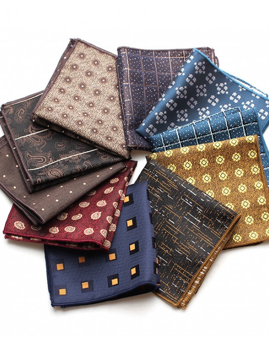Men's formal business suit pocket square, patterned chest scarf, handkerchief, banquet small handkerchief, suit accessories, wholesaler