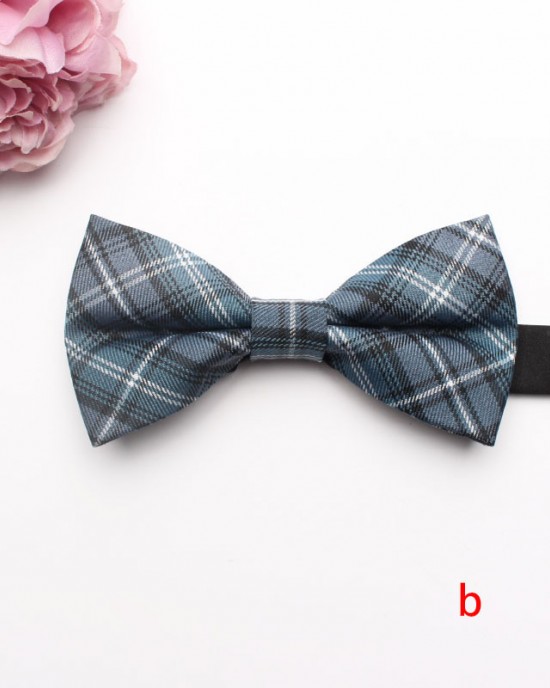 New polyester cotton flower bow ties, men's and women's casual fashion shirt and plaid skirt accessories, plaid bow ties, ready for wholesale.