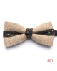 New summer cotton and linen bow ties, personalized linen jacquard patchwork bow ties, fashionable bow ties, ready for wholesale.