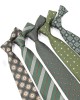2024 New Green Series Ties, 8cm Polyester Business Suit Jacquard Ties, Bulk Ties, Manufacturer & In Stock