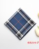 New British-style plaid cotton small square handkerchiefs, available for wholesale, suitable for business suits, shirts, and handkerchiefs.