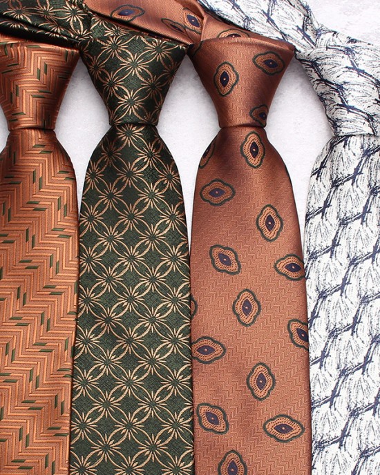 2024 new coffee-colored ties, men's casual, fashionable polyester hand-tied ties, available in multiple colors, available for wholesale.
