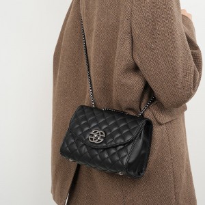 2025 new top-grain cowhide bags, women's chain bags, luxury light luxury spring and summer genuine leather