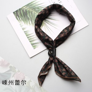 Small silk scarves for women, Korean spring and autumn handkerchiefs, summer scarves, versatile and fashionable professional scarves for wholesale