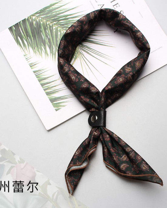 Small silk scarves for women, Korean spring and autumn handkerchiefs, summer scarves, versatile and fashionable professional scarves for wholesale