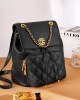 2025 new women's backpack, a Chanel-style chain backpack, a high-quality travel bag