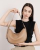 Spring fashionable cowhide bag for women, luxury underarm commuter bag, 2025 new style everyday shoulder crossbody baguette bag for women